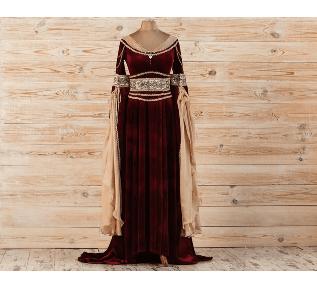 Red elven dress - Dress Art Mystery