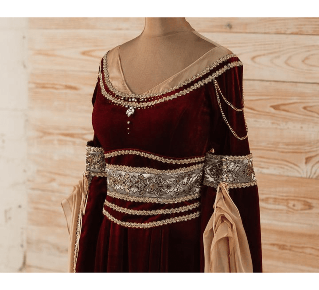 Red elven dress - Dress Art Mystery