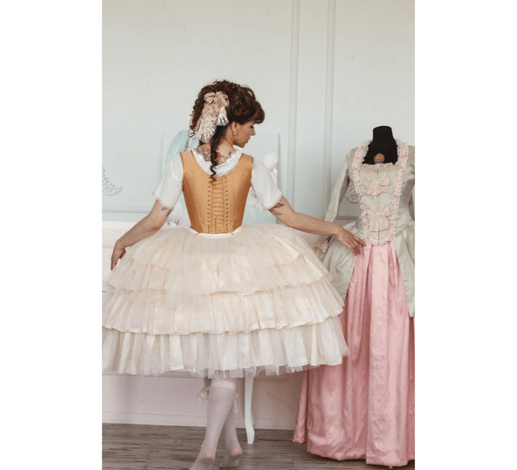 Silk rococo corset - Dress Art Mystery