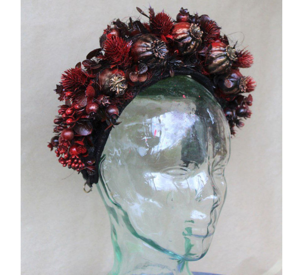 Floral witch headdress - Dress Art Mystery