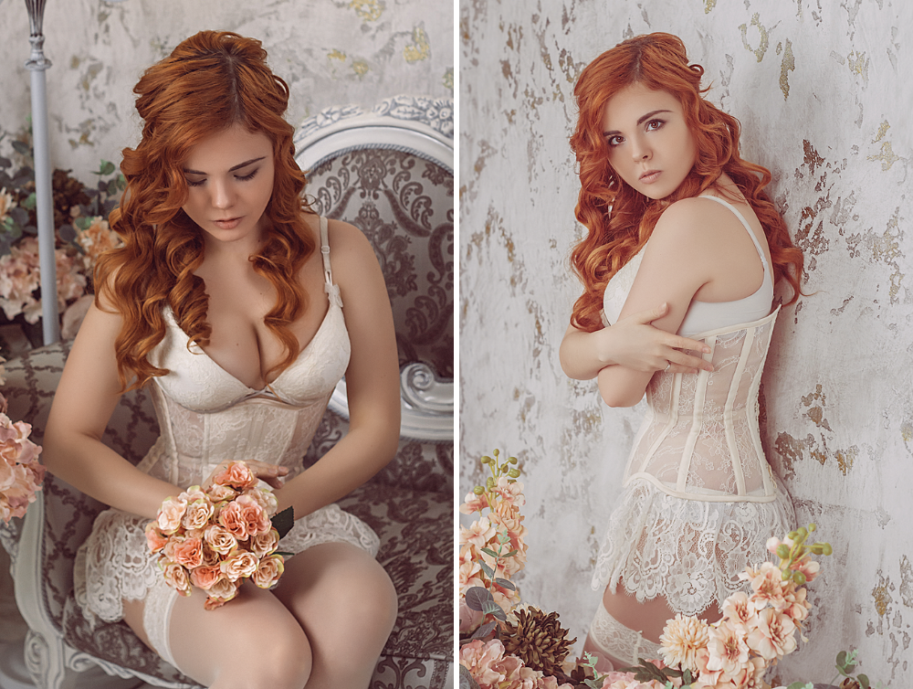 Casual lace underbust wedding white corset - Dress Art Mystery