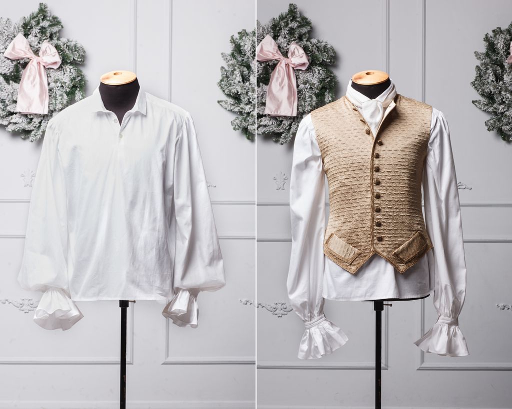 Rococo style shirt for men - Dress Art Mystery