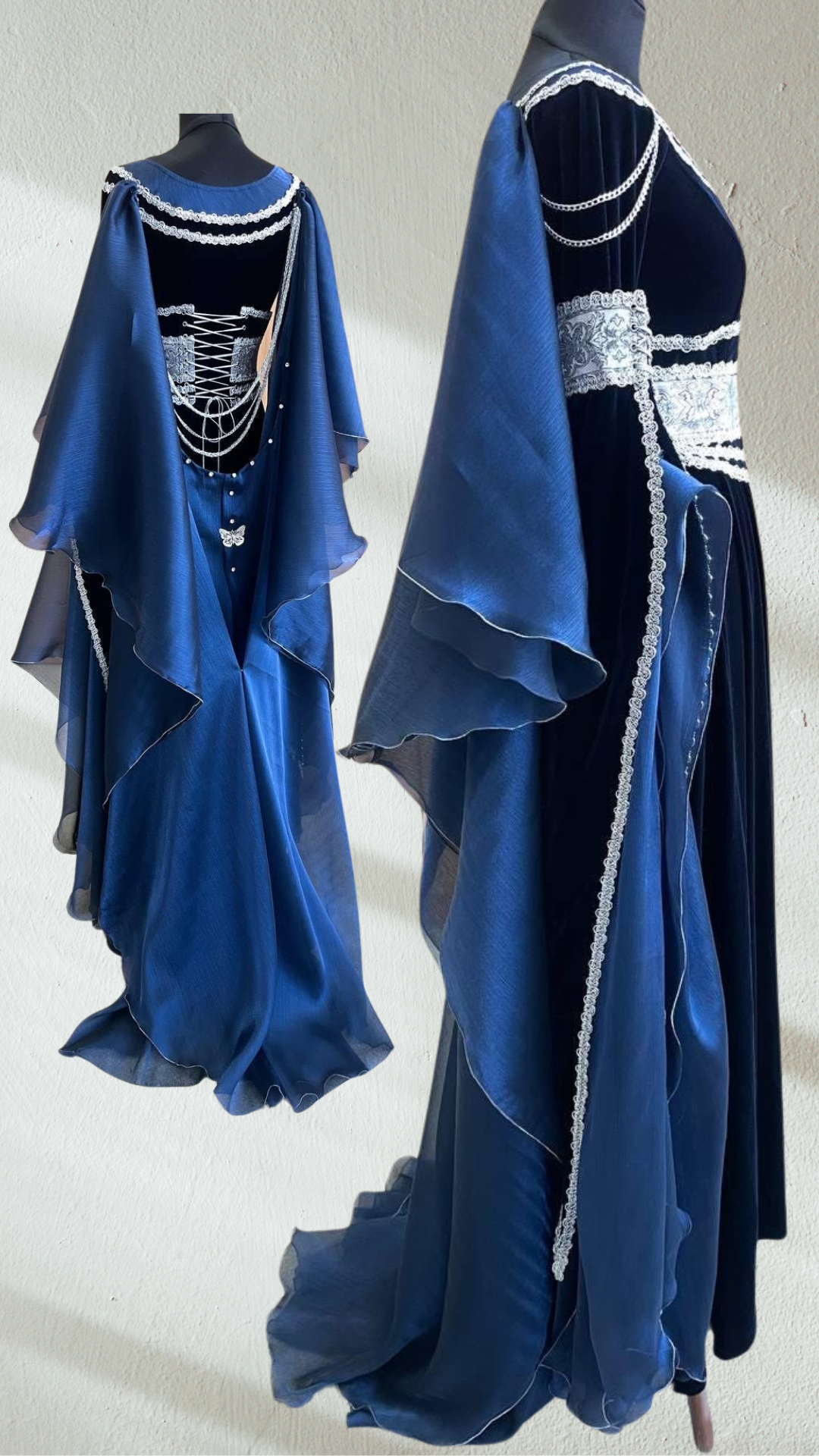 arwen lotr blue dress Costumes Size 8 Dresses WAMAPT Black Wood 6-Drawer LARP event Size:US 8P