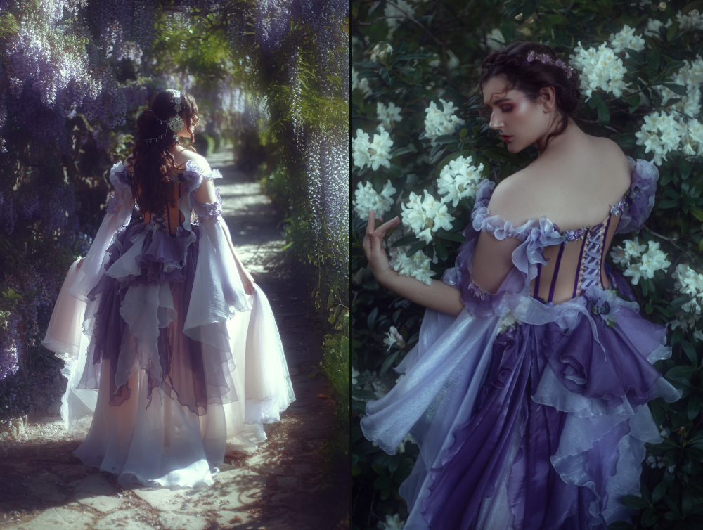 dress art mystery Fantasy Wisteria dress