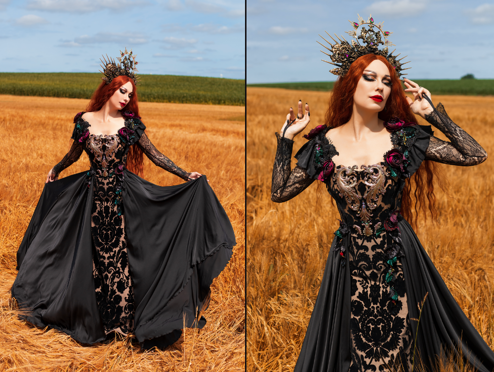 Gothic vampire dress best sale