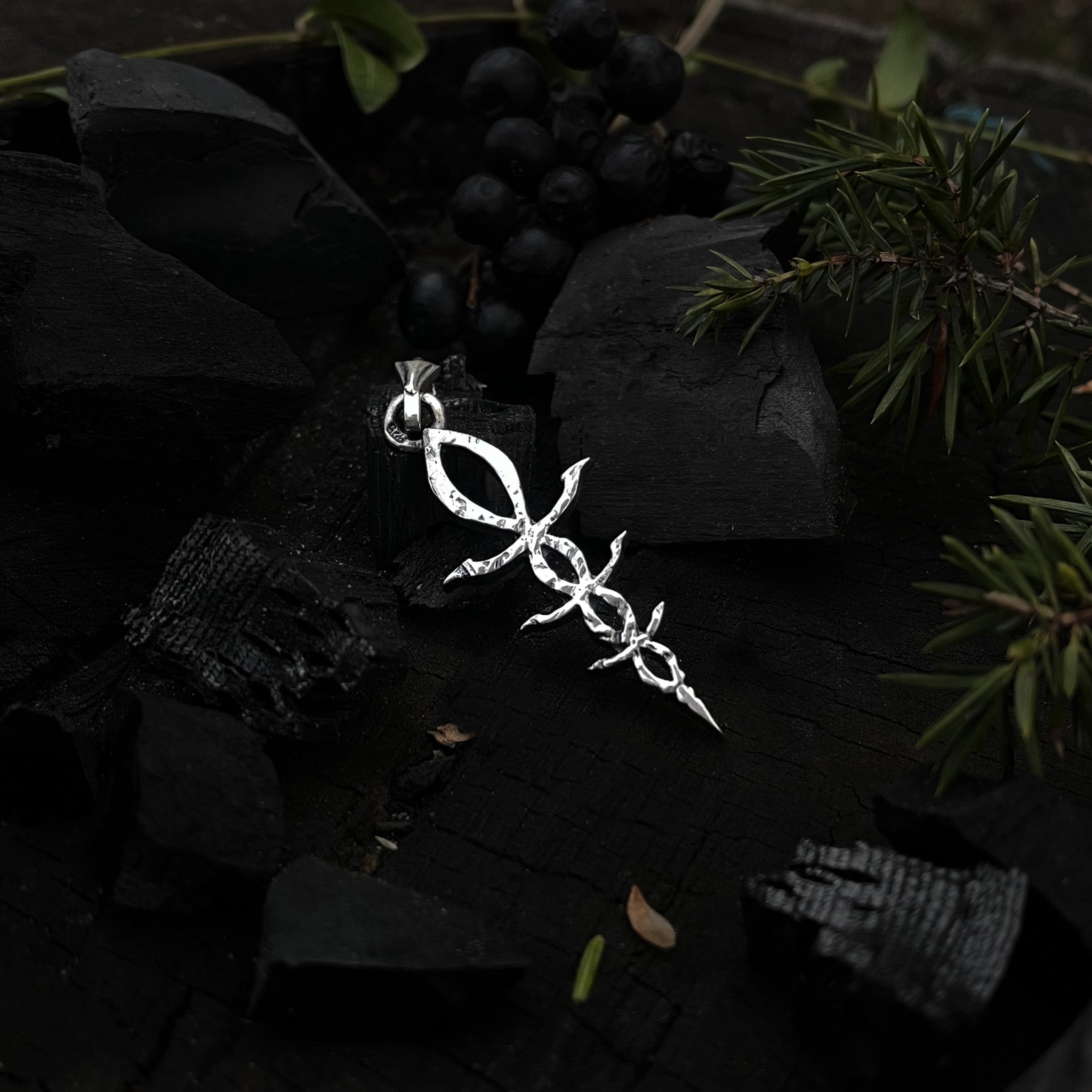 Sterling Silver Corruption Rune necklace | DressArtMystery – Dress Art ...