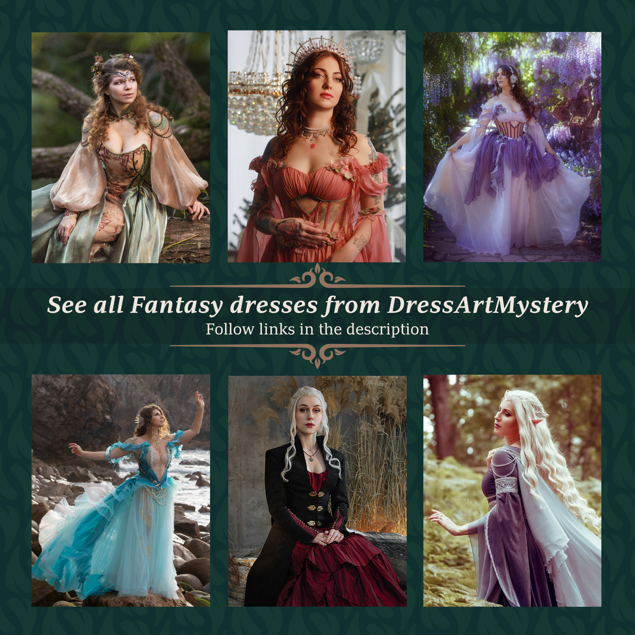 Fantasy soft pastel dress