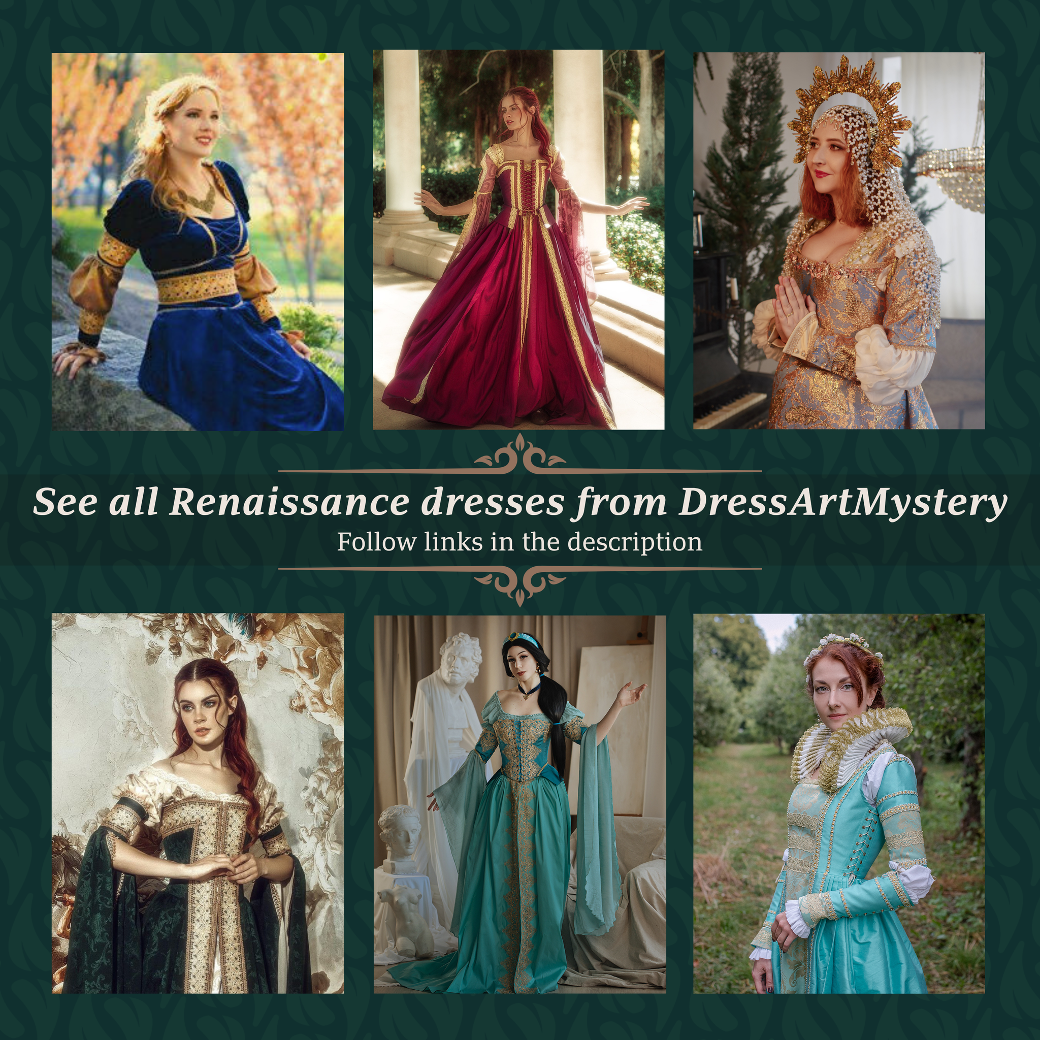Renaissance Ever after jacquard dress – DressArtMystery