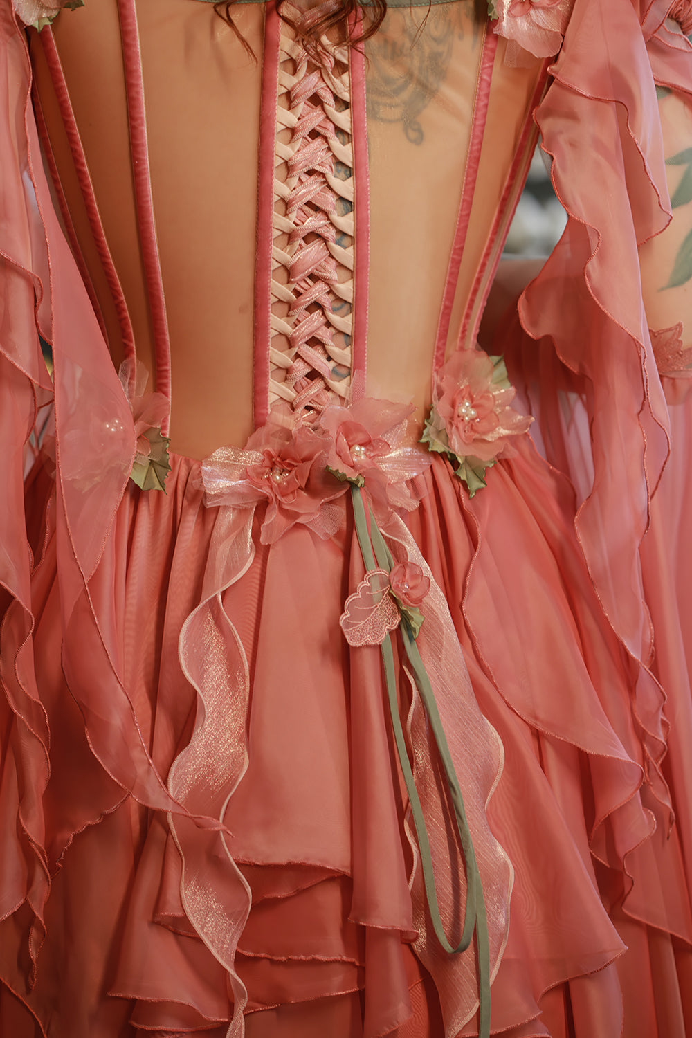 pink fantasy dress Fairyland Fantasy Midi Dress Teuta Matoshi