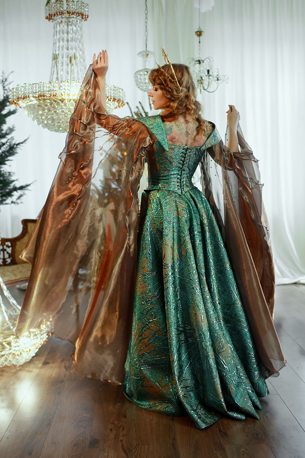 Ocean Depths Fantasy Gown | DressArtMystery Ocean Depths Fantasy Gown | DressArtMystery