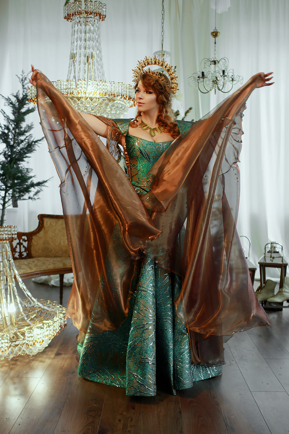 Ocean Depths Fantasy Gown | DressArtMystery Ocean Depths Fantasy Gown | DressArtMystery