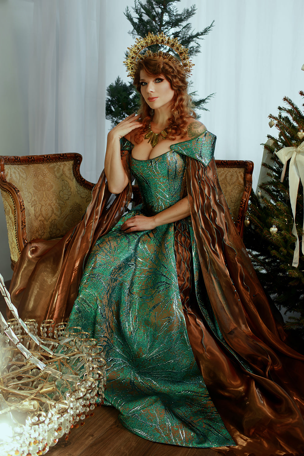 Ocean Depths Fantasy Gown | DressArtMystery Ocean Depths Fantasy Gown | DressArtMystery