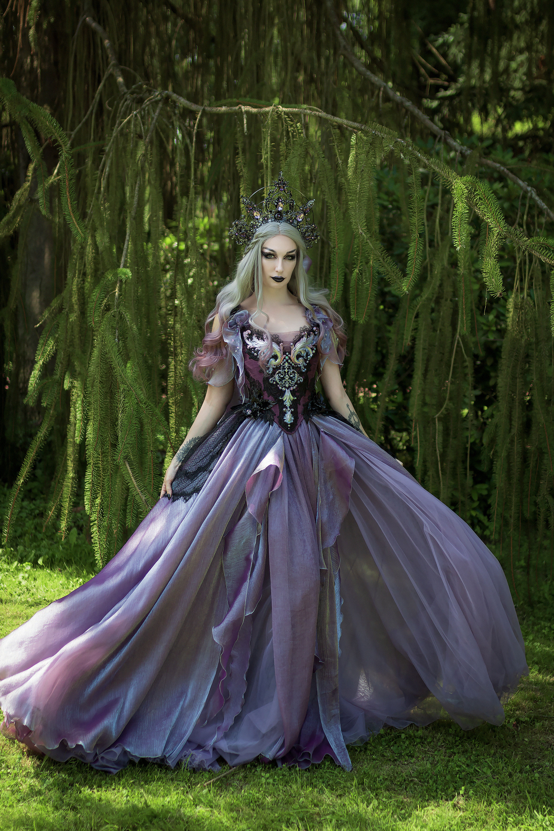 Silk Fantasy Dress Purple Elf Fantasy Dress - Golden Rome Greek Goddess - Fairy Evening Dress Silk Fantasy Dress Purple Elf Fantasy Dress - Golden Rome Greek Goddess - Fairy Evening Dress