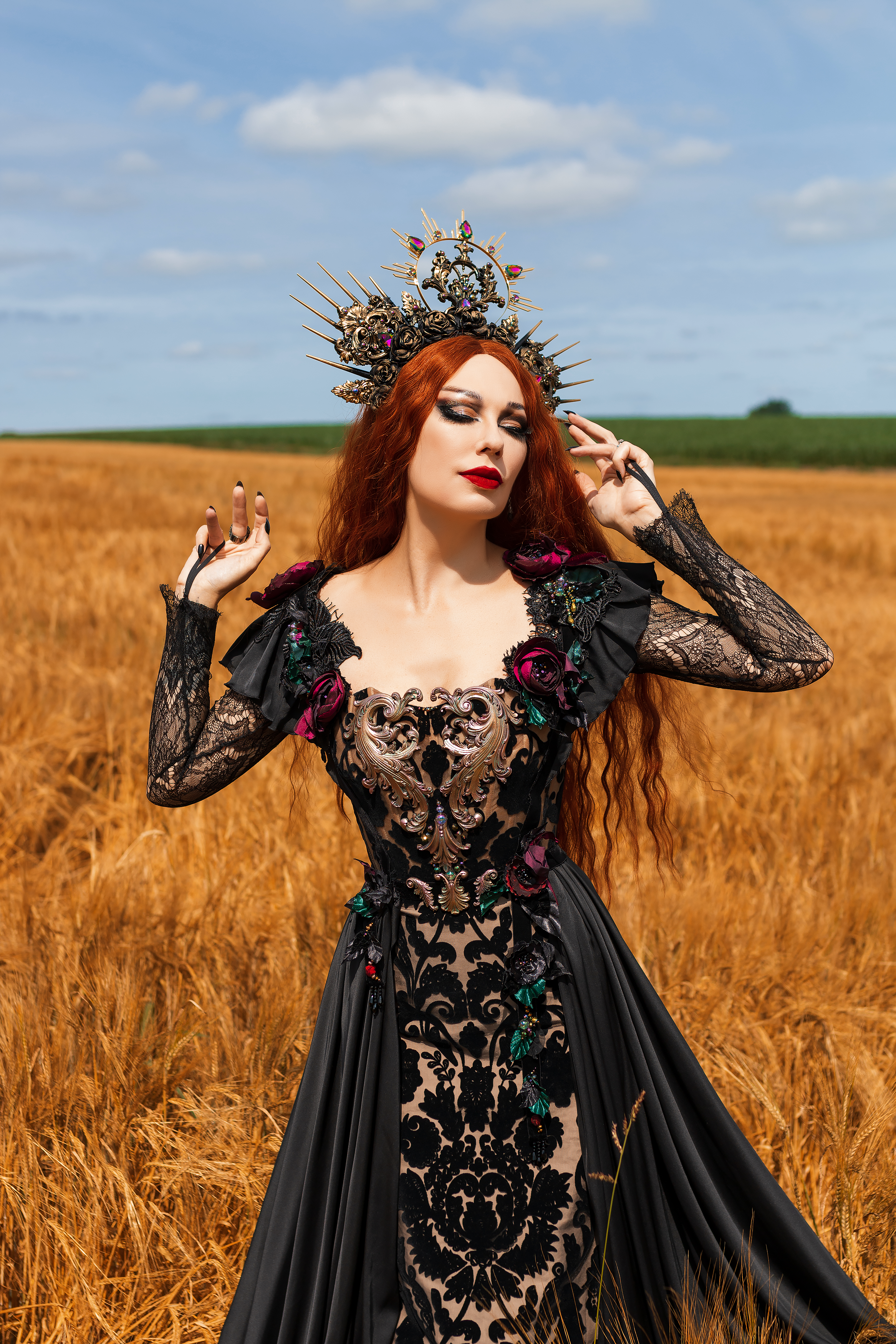 Dark Fantasy dress with corset | DressArtMystery Dark Fantasy dress with corset | DressArtMystery