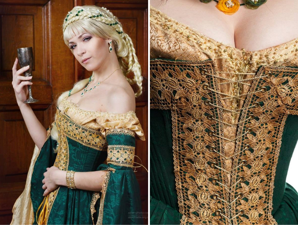 Corset Dress Medieval Dress -  Canada