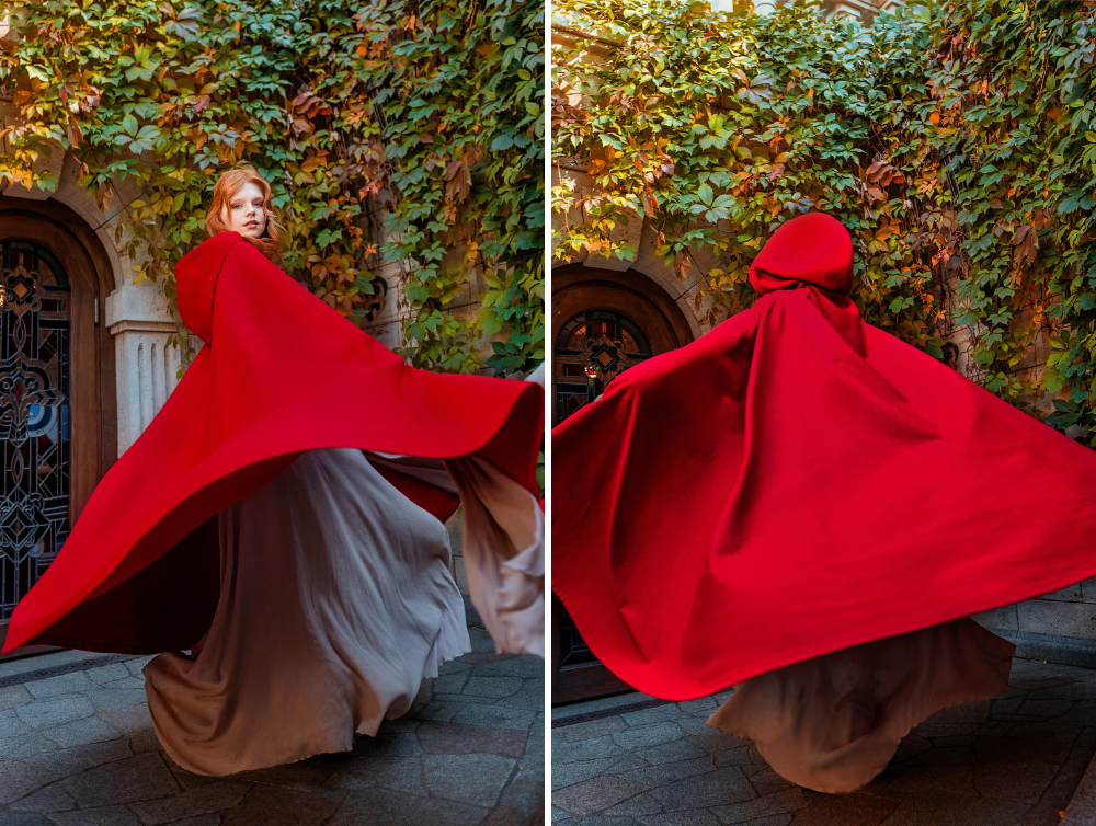 Wool hooded medieval cloak  DressArtMystery – Dress Art Mystery