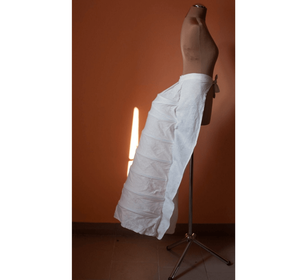 Crinoline hoop back long bustle cage - Dress Art Mystery