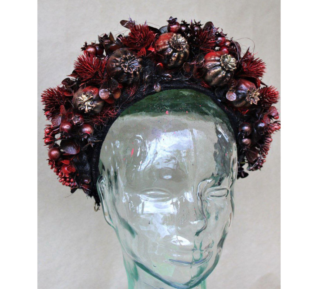 Floral witch headdress - Dress Art Mystery