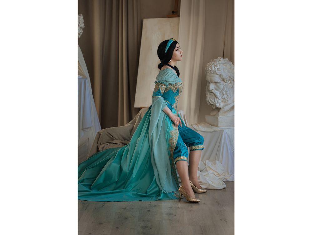 Princess Jasmine Costume | Jasmine Wedding Dress - DressArtMystery Princess Jasmine Costume | Jasmine Wedding Dress - DressArtMystery