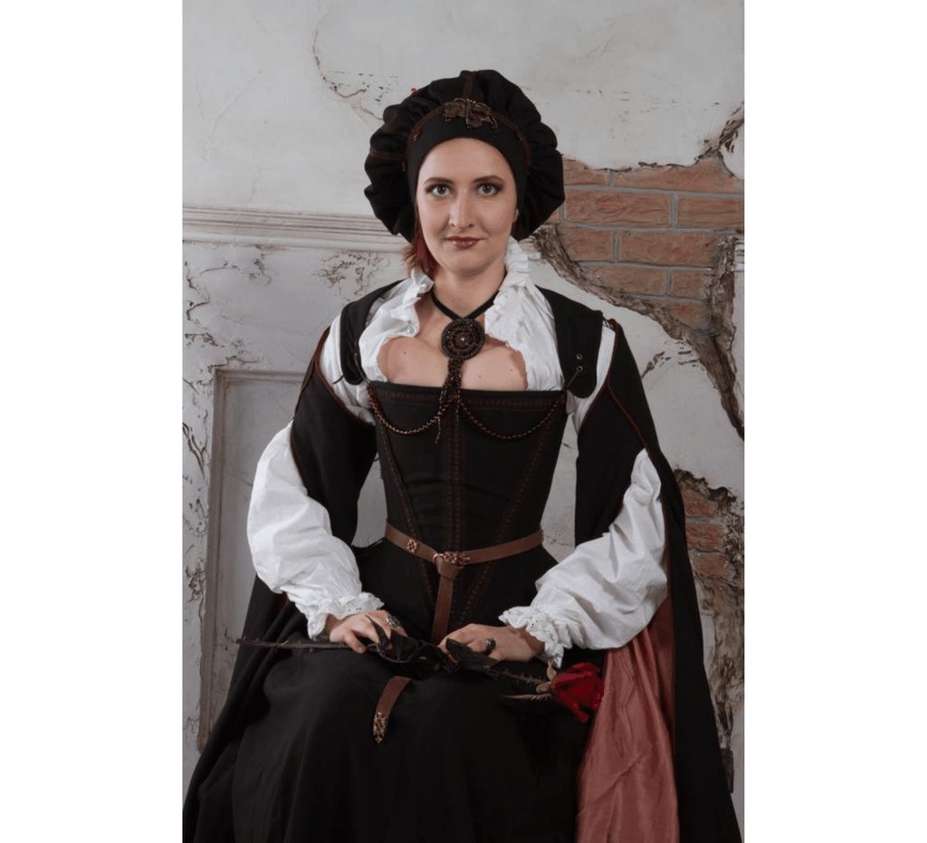 Cocoa brown renaissance dress, Spanish Renaissance gown, Historical dress - Dress Art Mystery