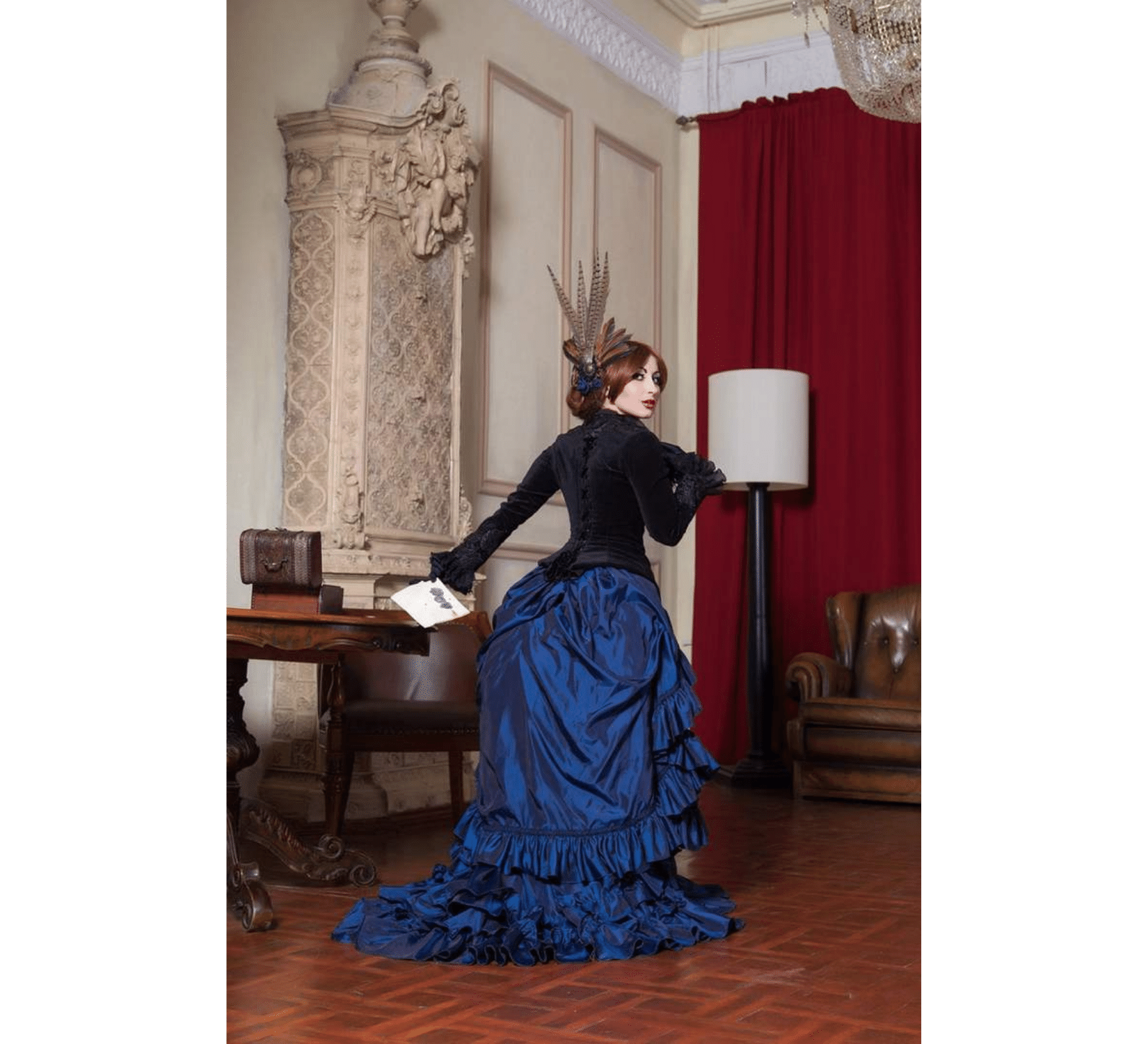 Blue clearance victorian skirt
