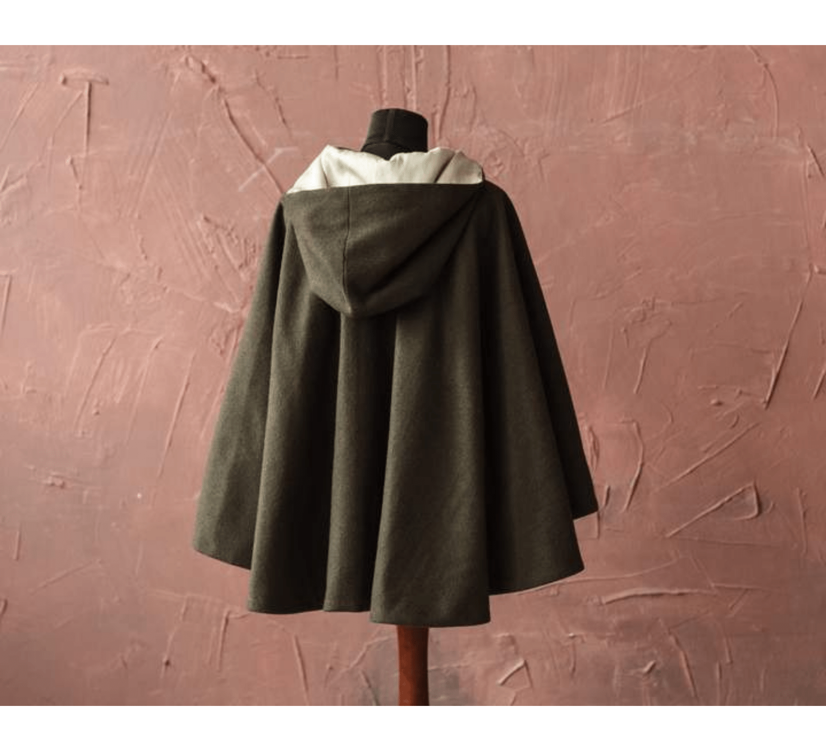 Short clearance wool cape