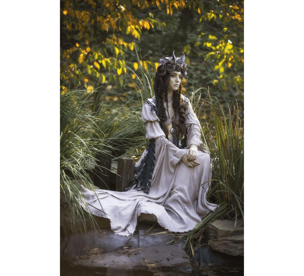 Fantasy elven dress with corset - Dress Art Mystery