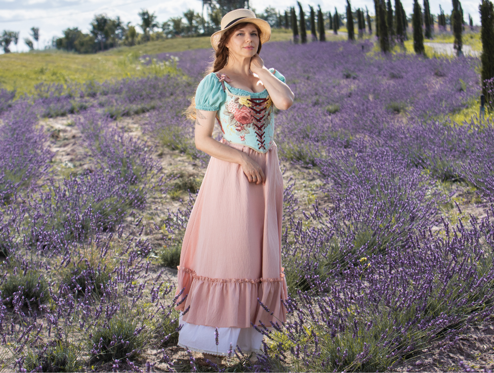 Cottagecore fantasy fairy cotton costume - | DressArtMystery Cottagecore fantasy fairy cotton costume - | DressArtMystery