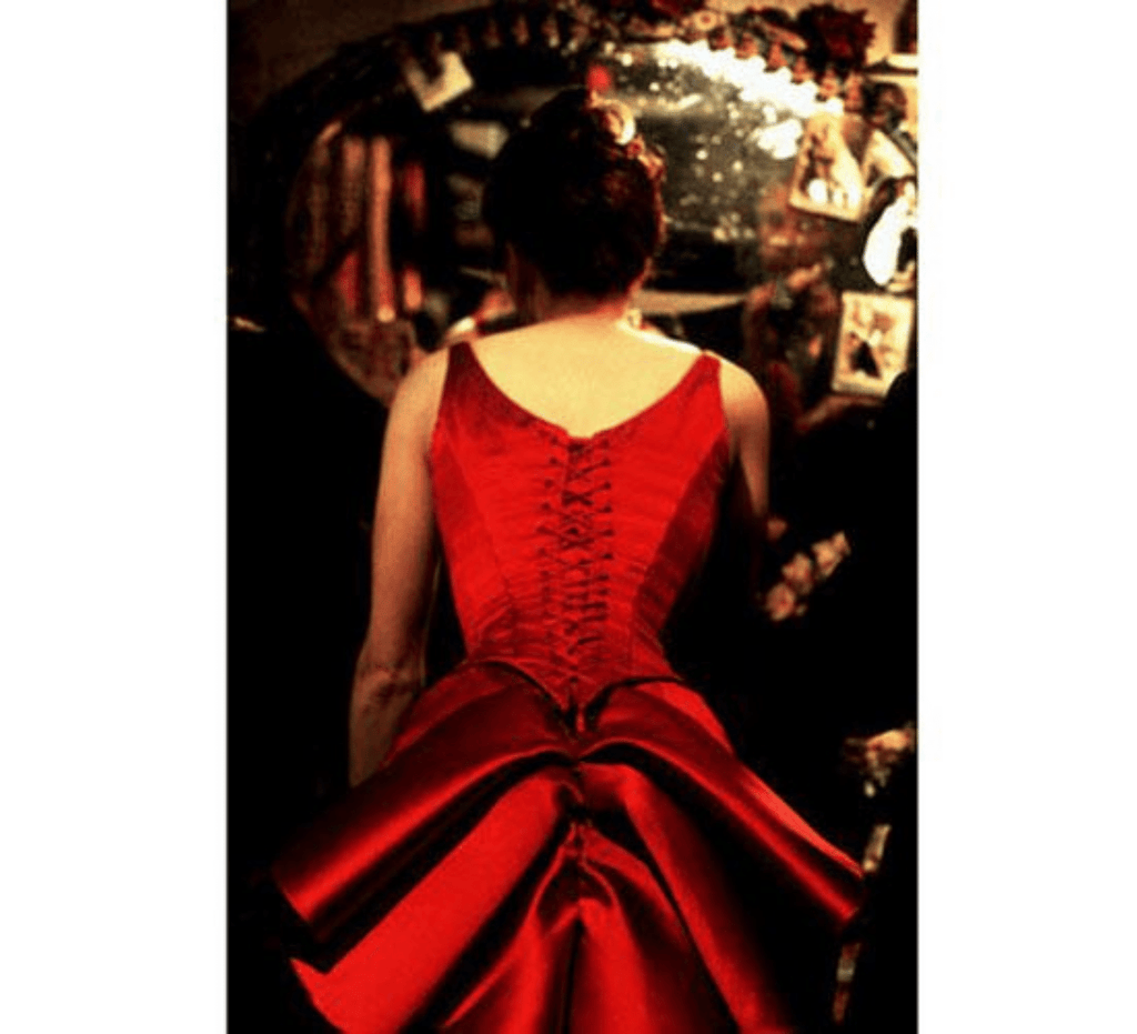 Moulin Rouge silk dress - Dress Art Mystery