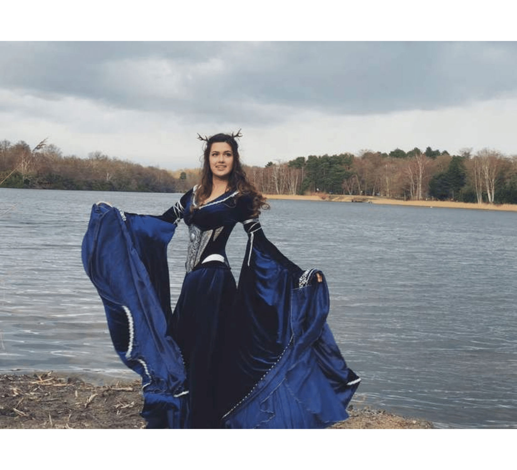 Blue elven dress best sale