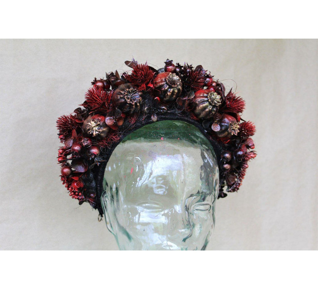 Floral witch headdress - Dress Art Mystery