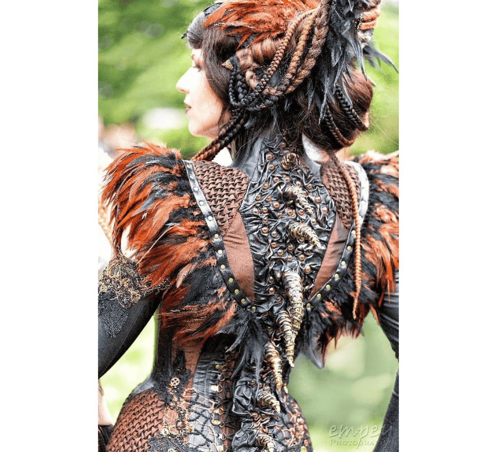 Gothic costume Harpy demon - Dress Art Mystery