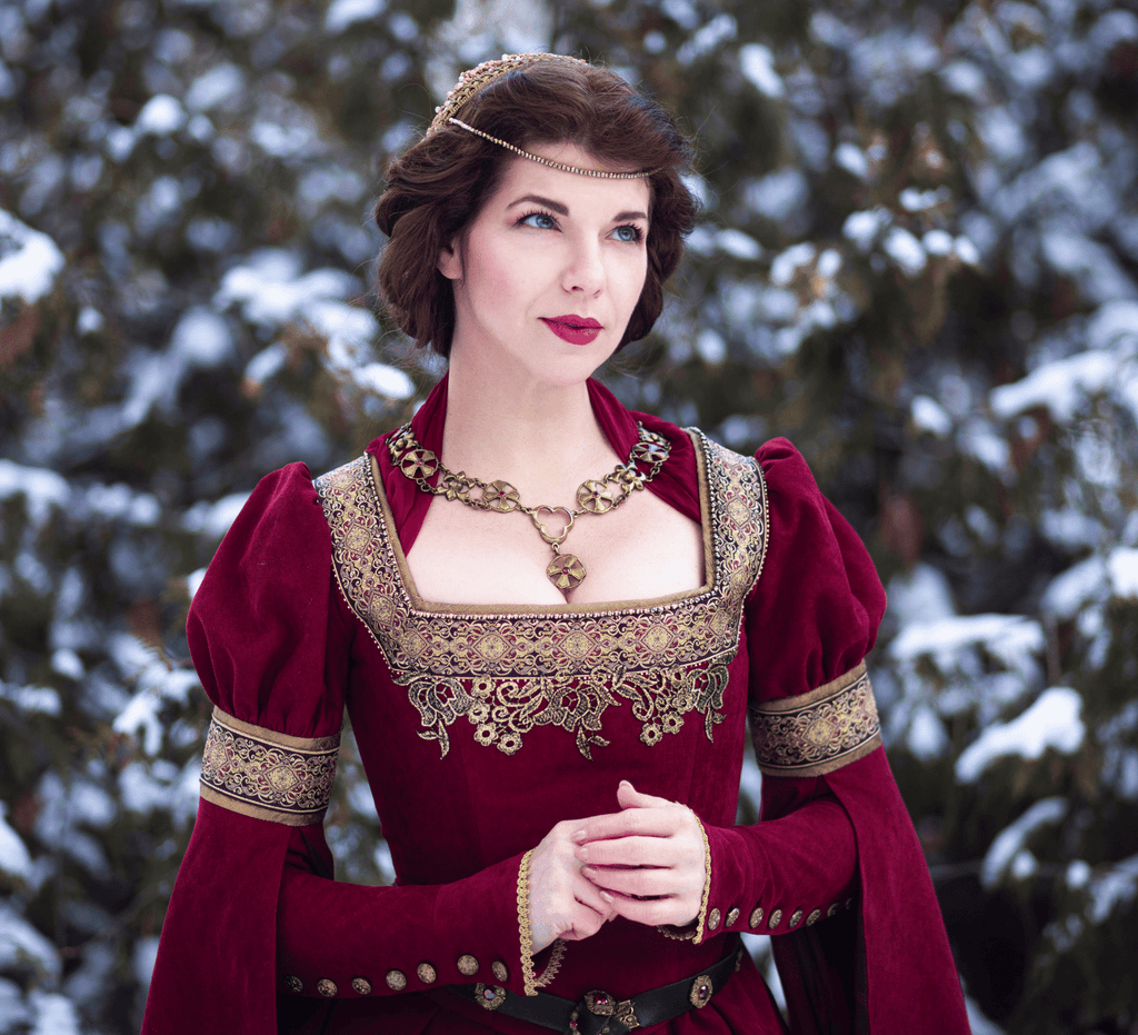 Fantasy elven dress, Tudor style costume - Dress Art Mystery