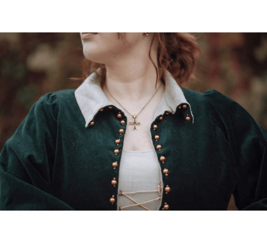 Medieval velvet houppelande - Dress Art Mystery