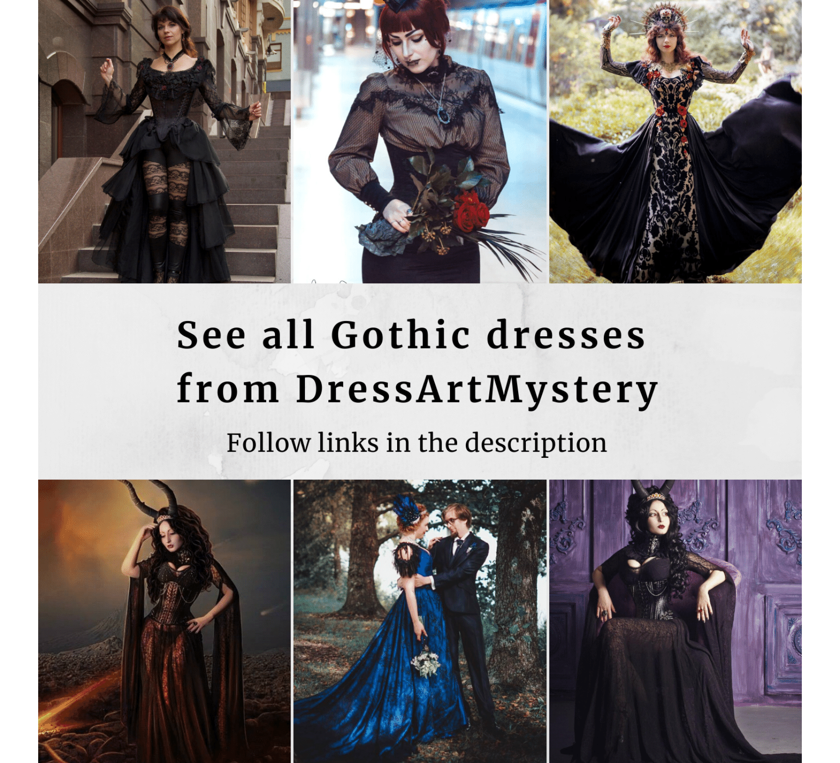 Gothic black lace gown  DressArtMystery – Dress Art Mystery