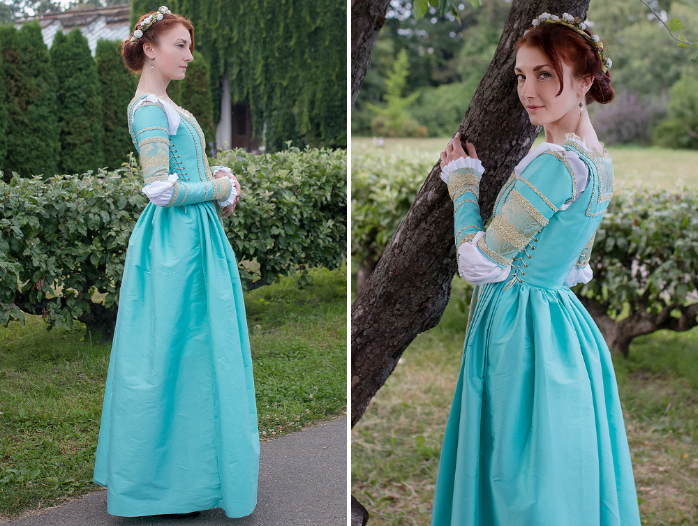 Blue renaissance gown DressArtMystery – Dress Art Mystery