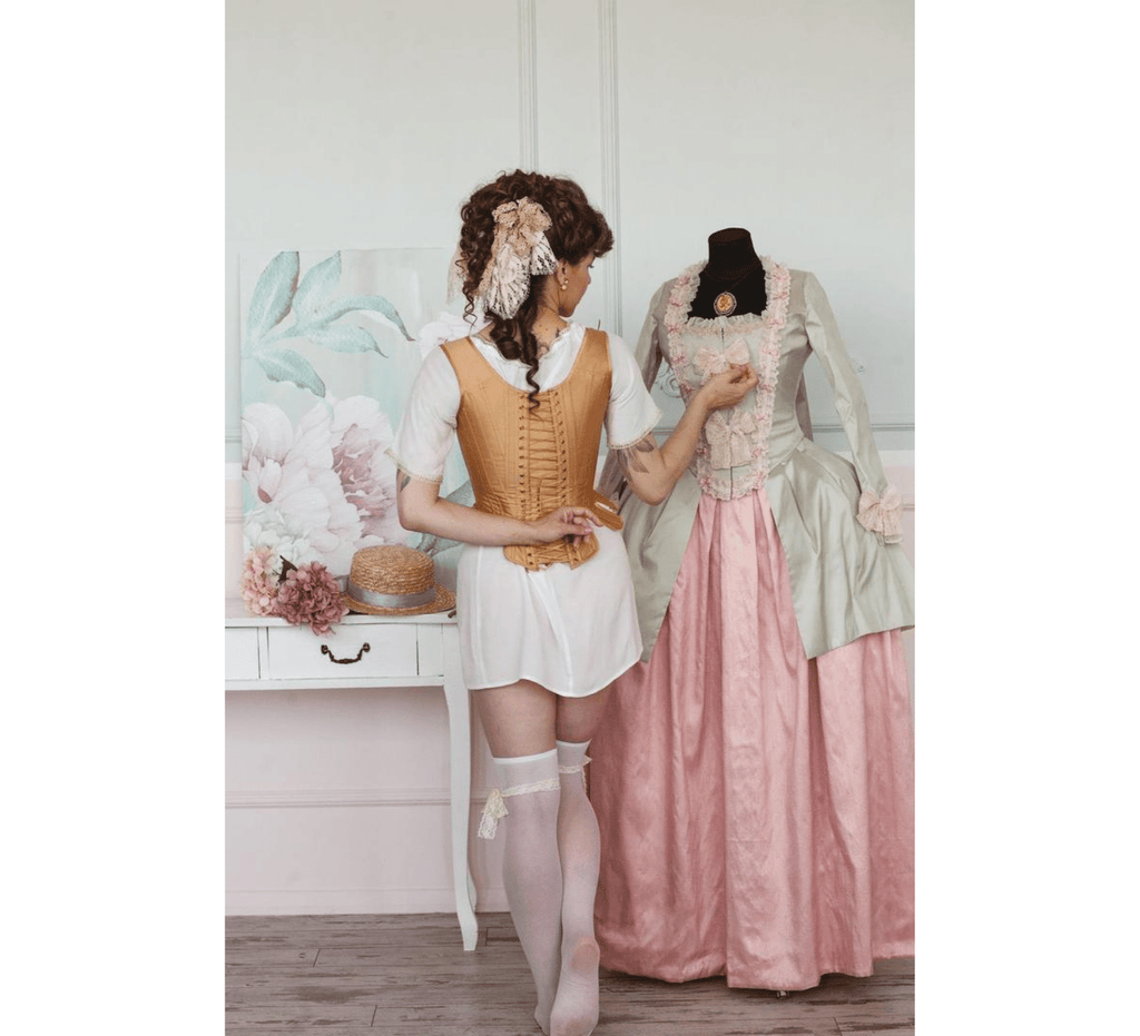 Silk rococo corset - Dress Art Mystery