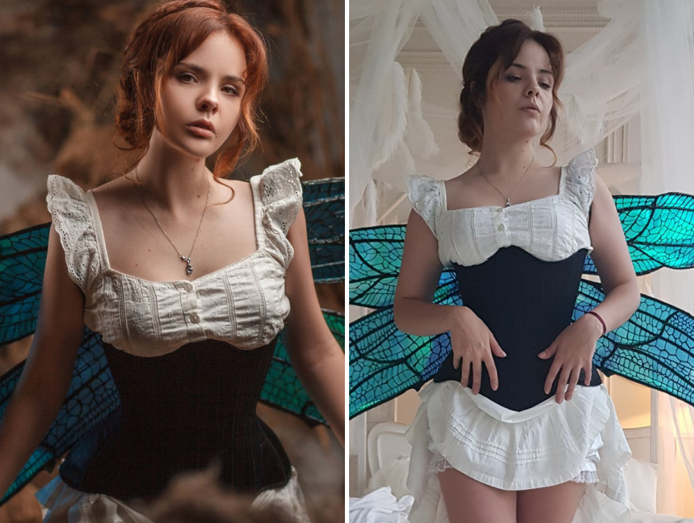 Victorian black bustier corset  DressArtMystery – Dress Art Mystery
