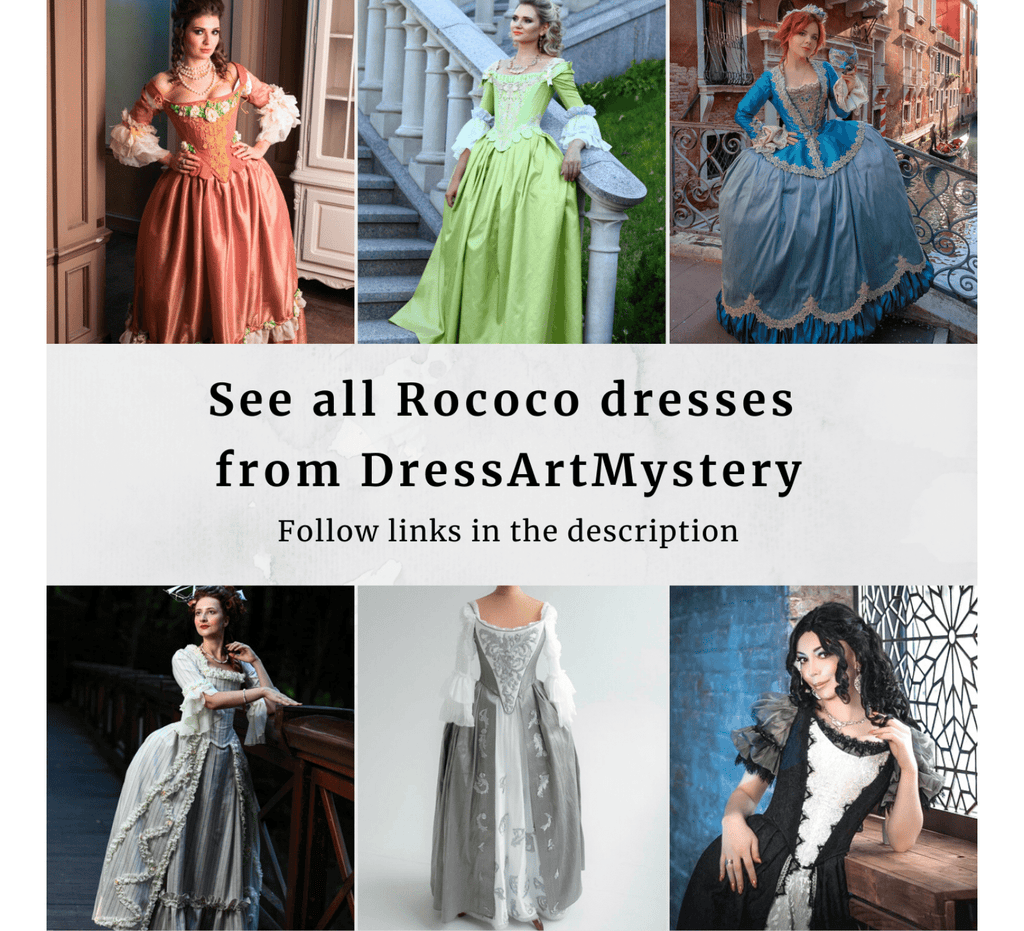 Outlander Claire Rococo wedding dress - Dress Art Mystery