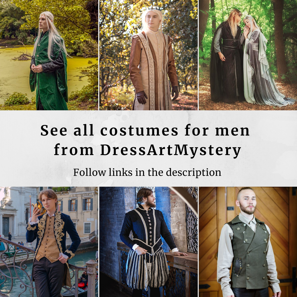 Fantasy tudor long doublet - Dress Art Mystery