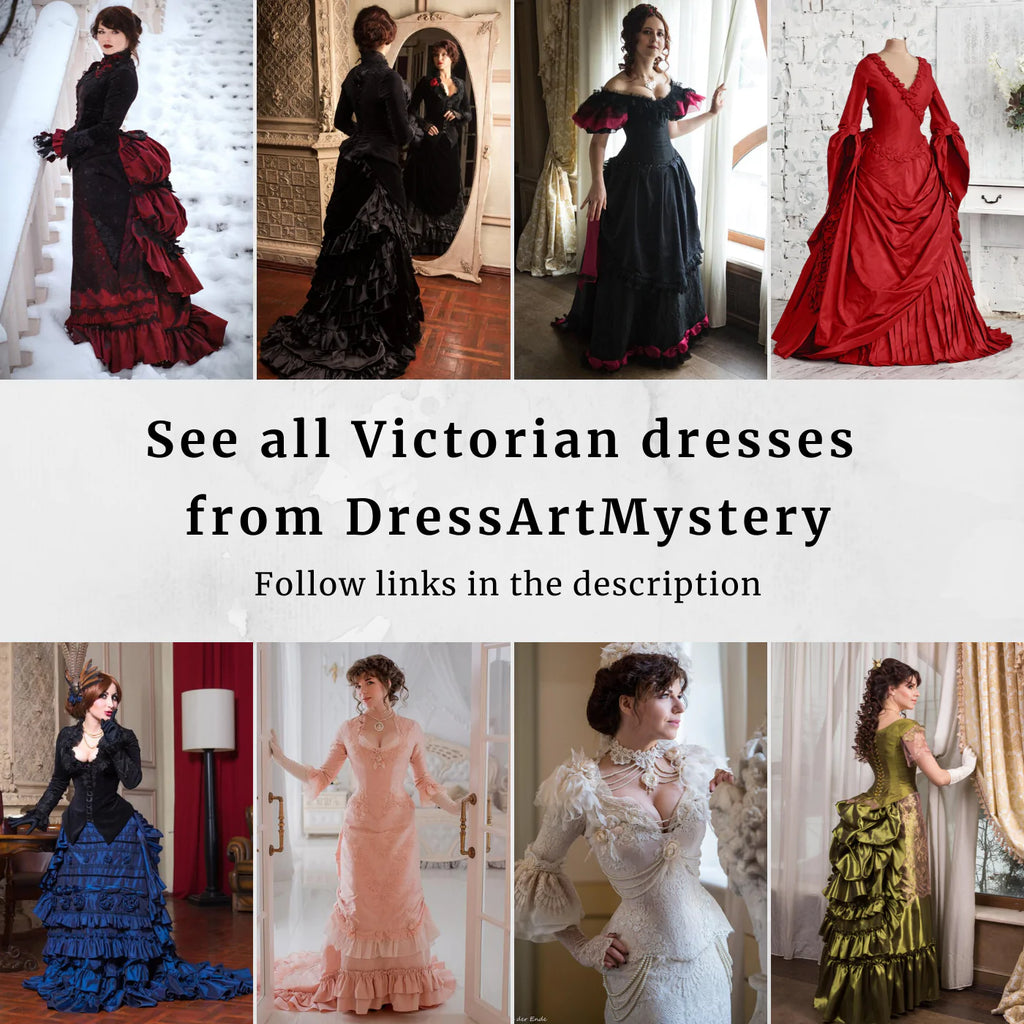 Lucille Sharpe gown, Silk dress and batiste shirt -dress-design-handmade-costume-Dress Art Mystery