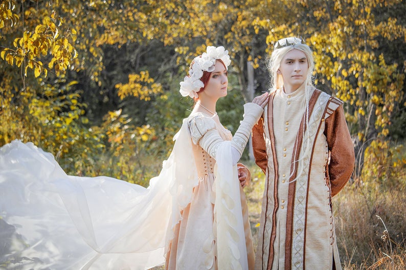 Fantasy tudor long doublet - Dress Art Mystery